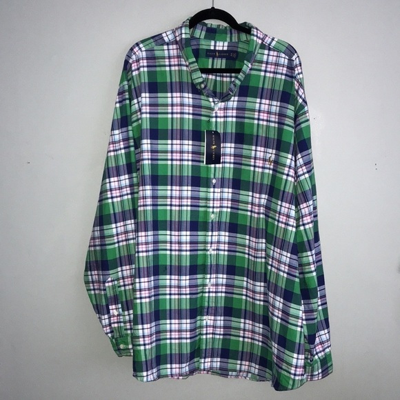 NWT Ralph Lauren Plaid Button-Down Shirt Size 4XB/4TG​​​ - Picture 4 of 10